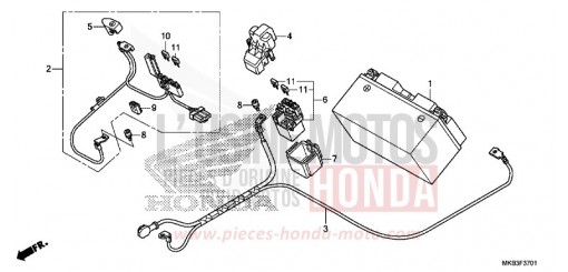 BATTERIE (CBR1000RA/SA) CBR1000SAG de 2016